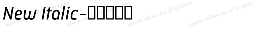 New Italic字体转换